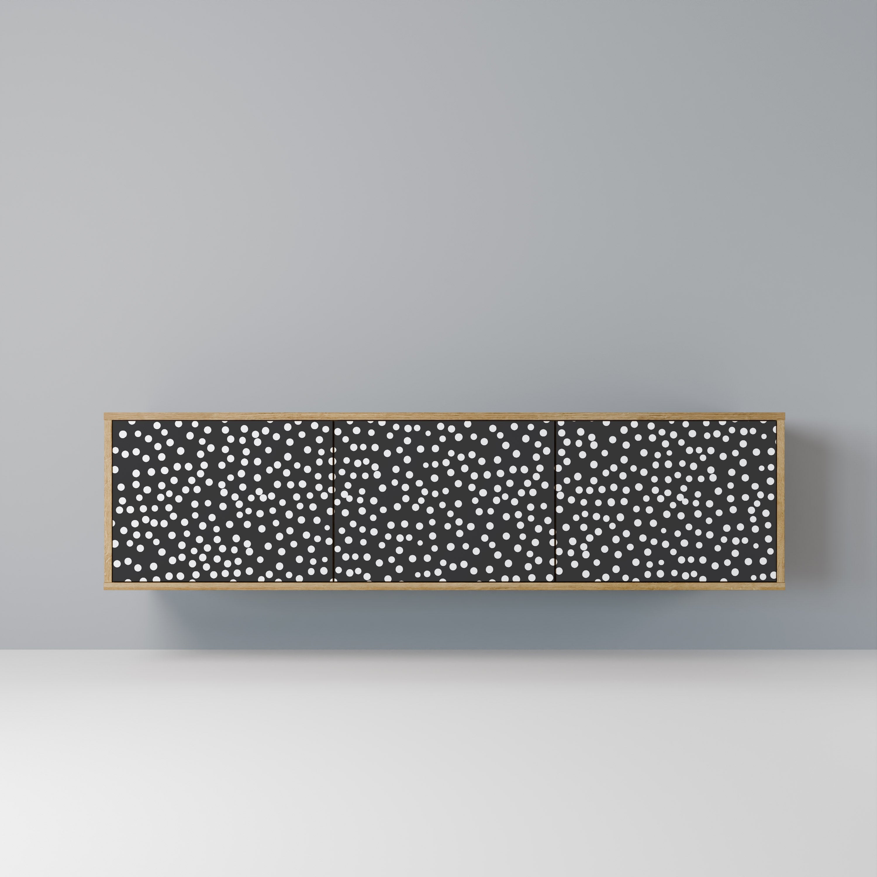 BLINDING LIGHTS TV-Lowboard mit 3 Türen in Eiche-Optik