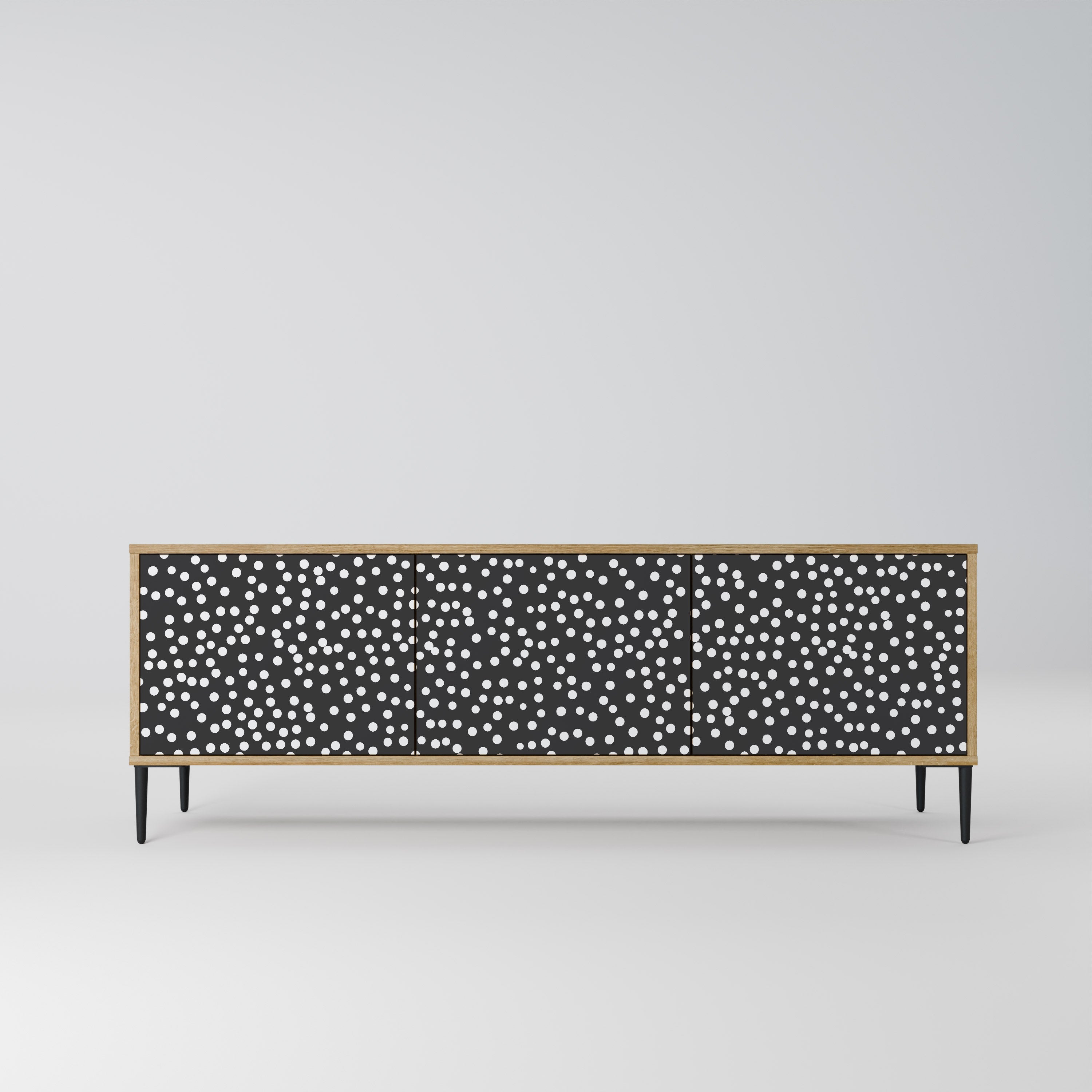 BLINDING LIGHTS TV-Lowboard mit 3 Türen in Eiche-Optik