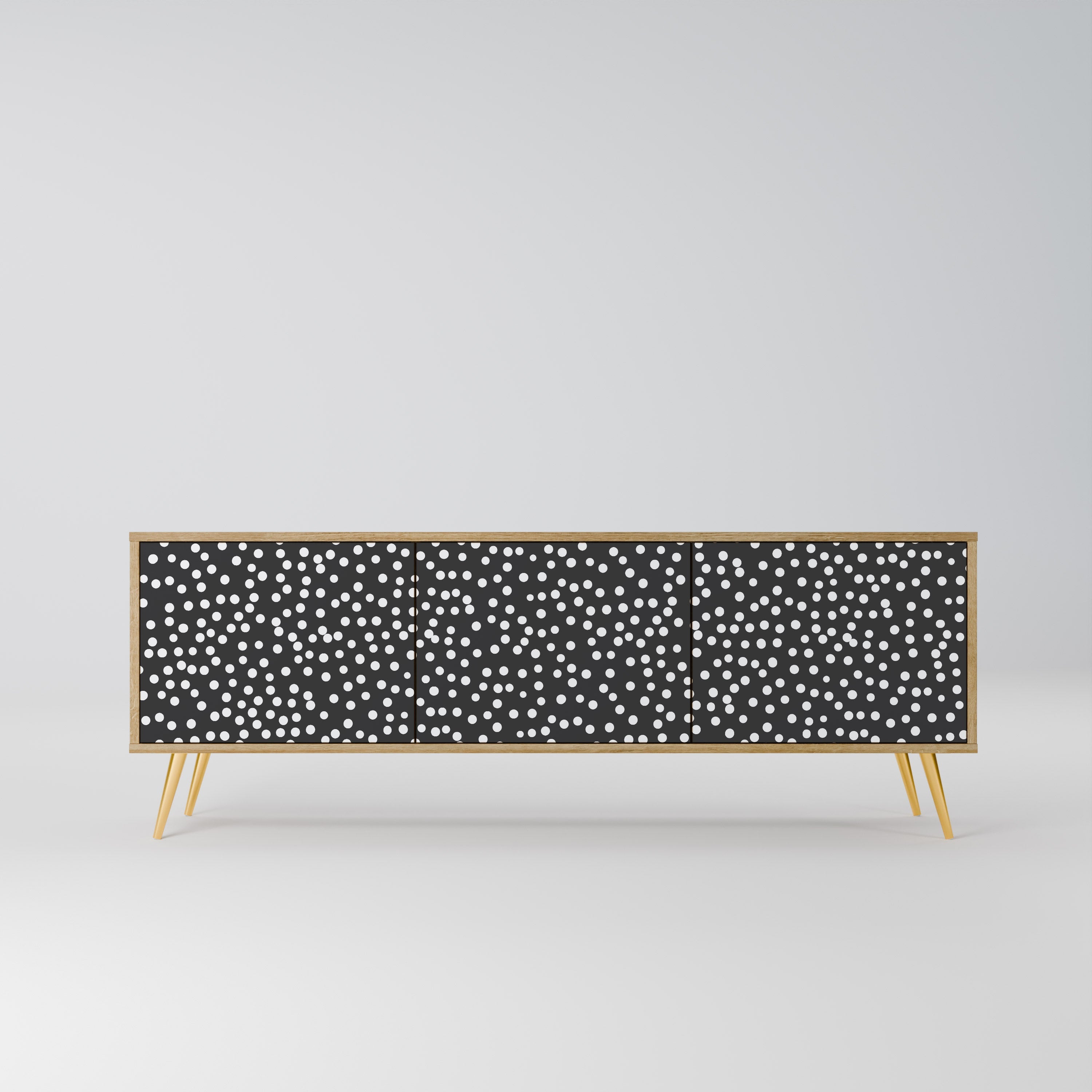 BLINDING LIGHTS TV-Lowboard mit 3 Türen in Eiche-Optik