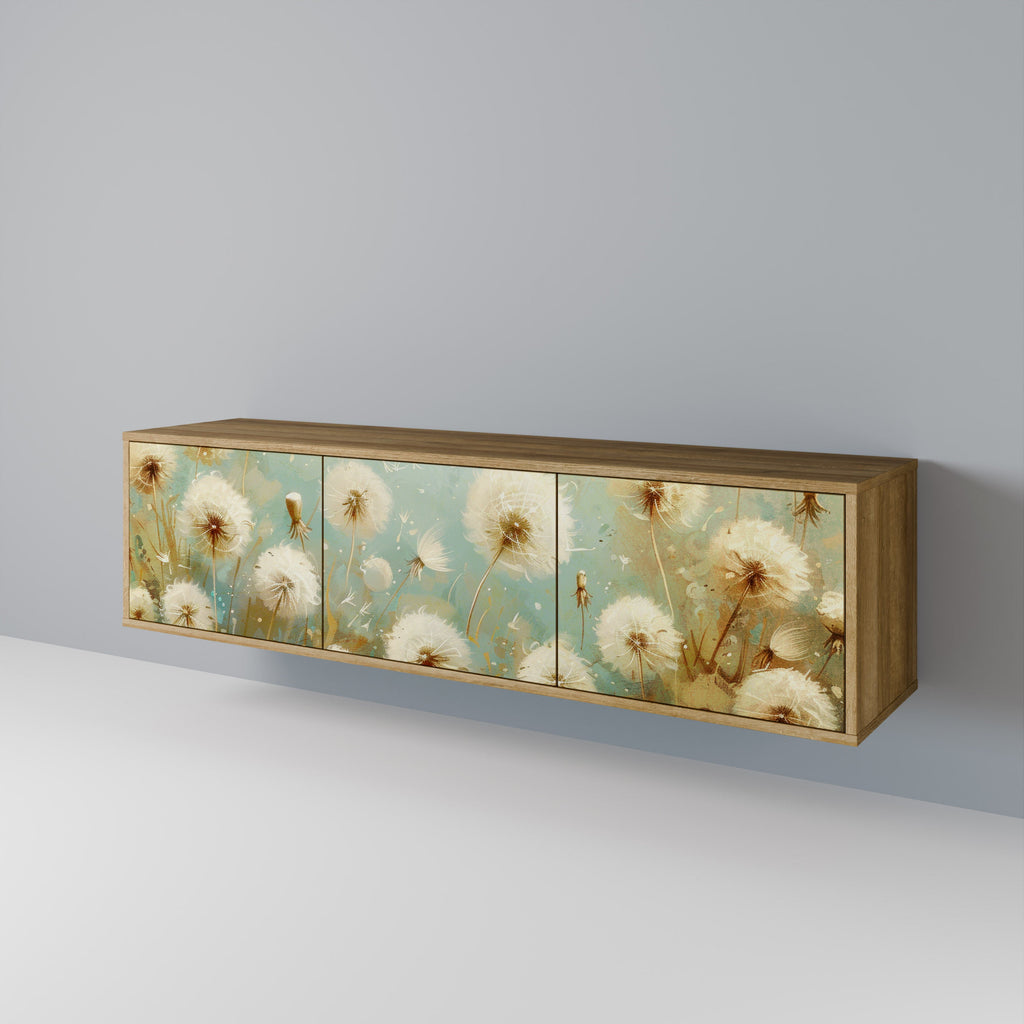 DREAMY MEADOW TV-Lowboard mit 3 Türen in Eiche-Optik