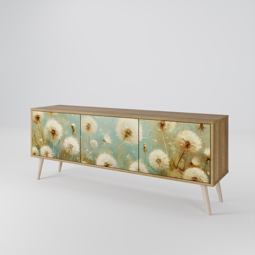 DREAMY MEADOW TV-Lowboard mit 3 Türen in Eiche-Optik