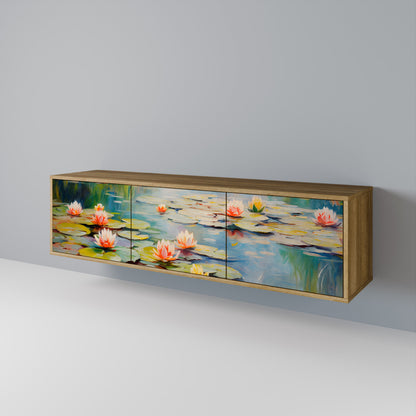 BLOOMING WATERS 3-türiges TV-Lowboard