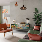 BLOOMING WATERS TV-Lowboard mit 3 Türen in Eiche-Optik