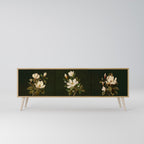 FLORAL NOIR TV-Lowboard mit 3 Türen in Eiche-Optik