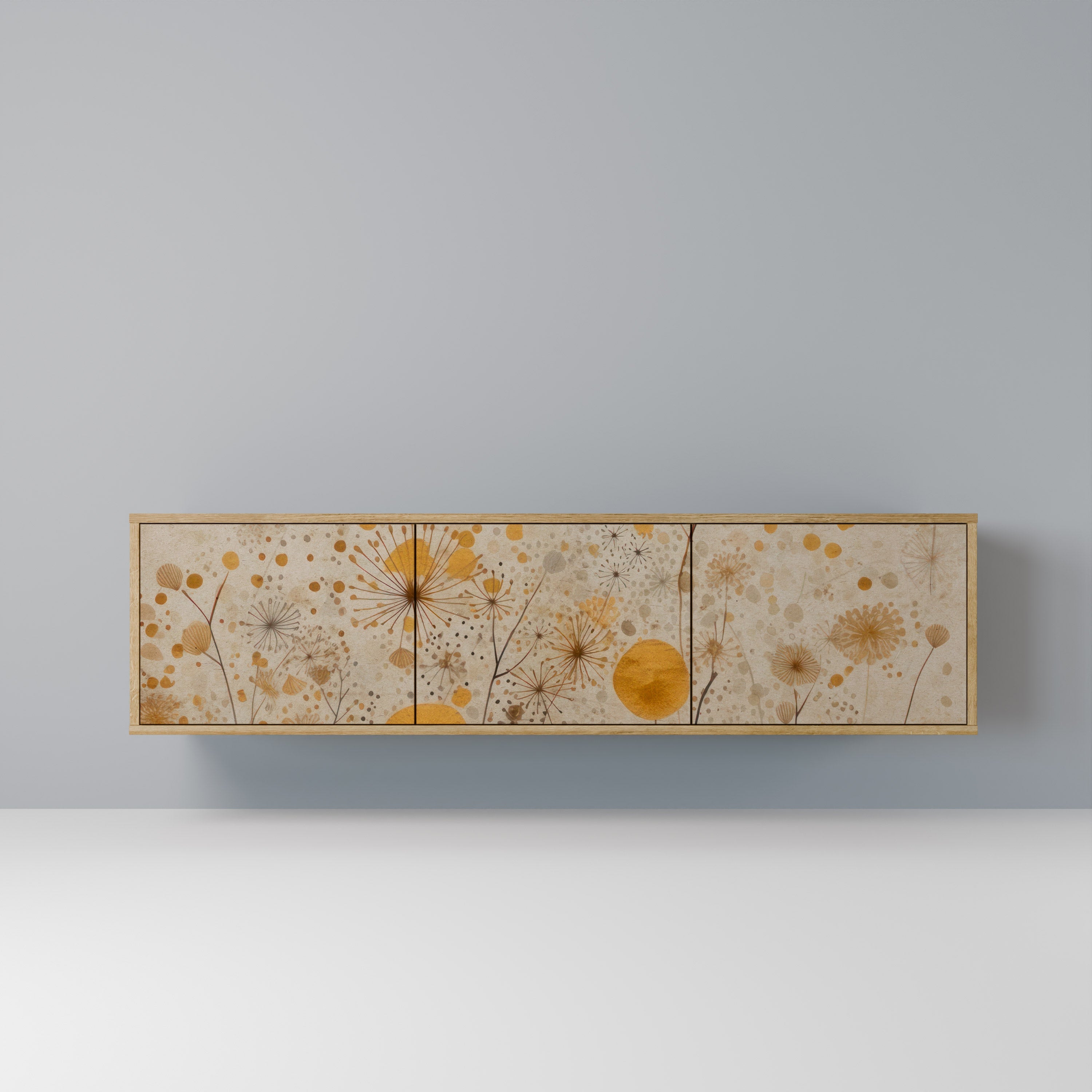 MORNING GLADE TV-Lowboard mit 3 Türen in Eiche-Optik