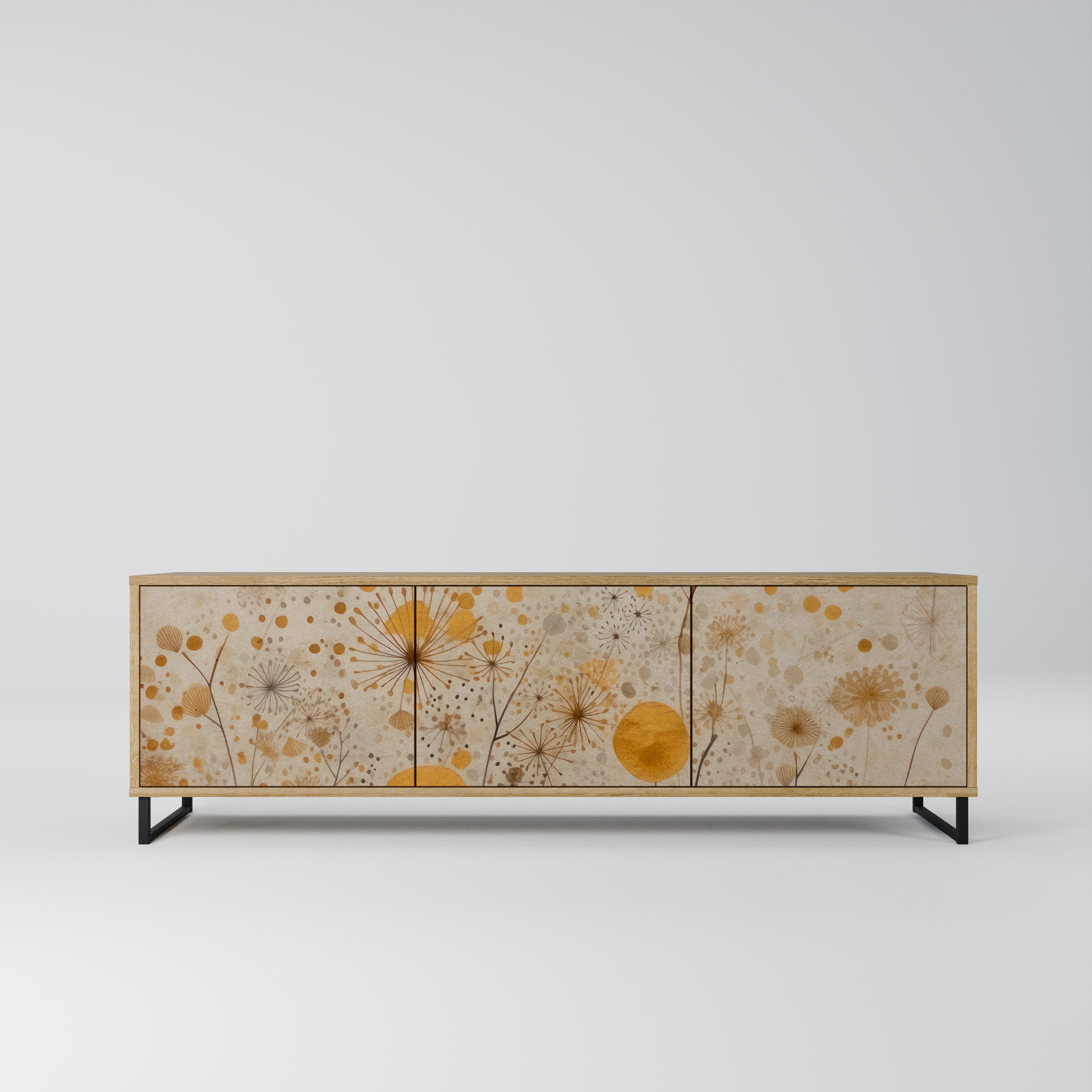 MORNING GLADE TV-Lowboard mit 3 Türen in Eiche-Optik