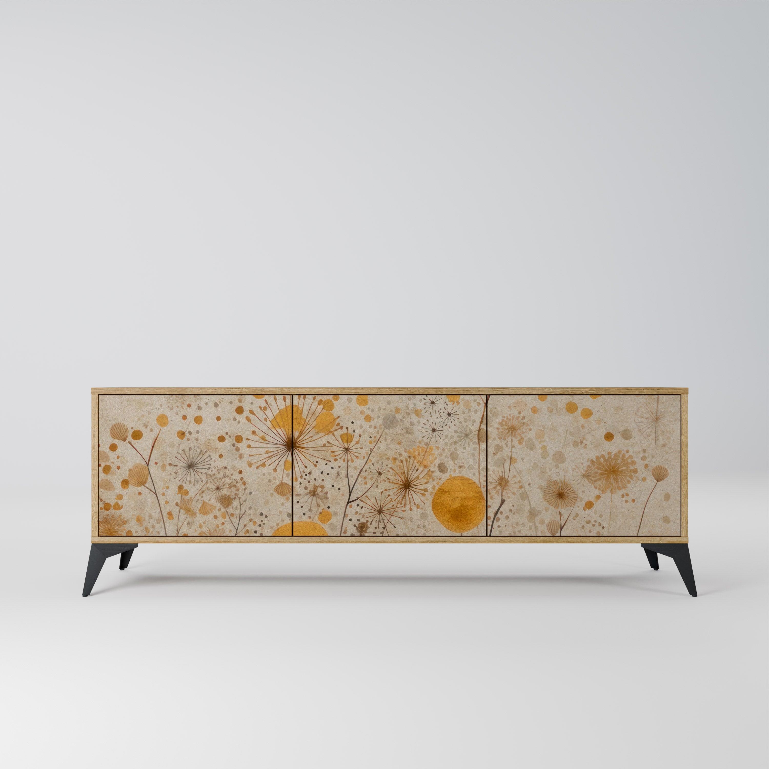 MORNING GLADE TV-Lowboard mit 3 Türen in Eiche-Optik