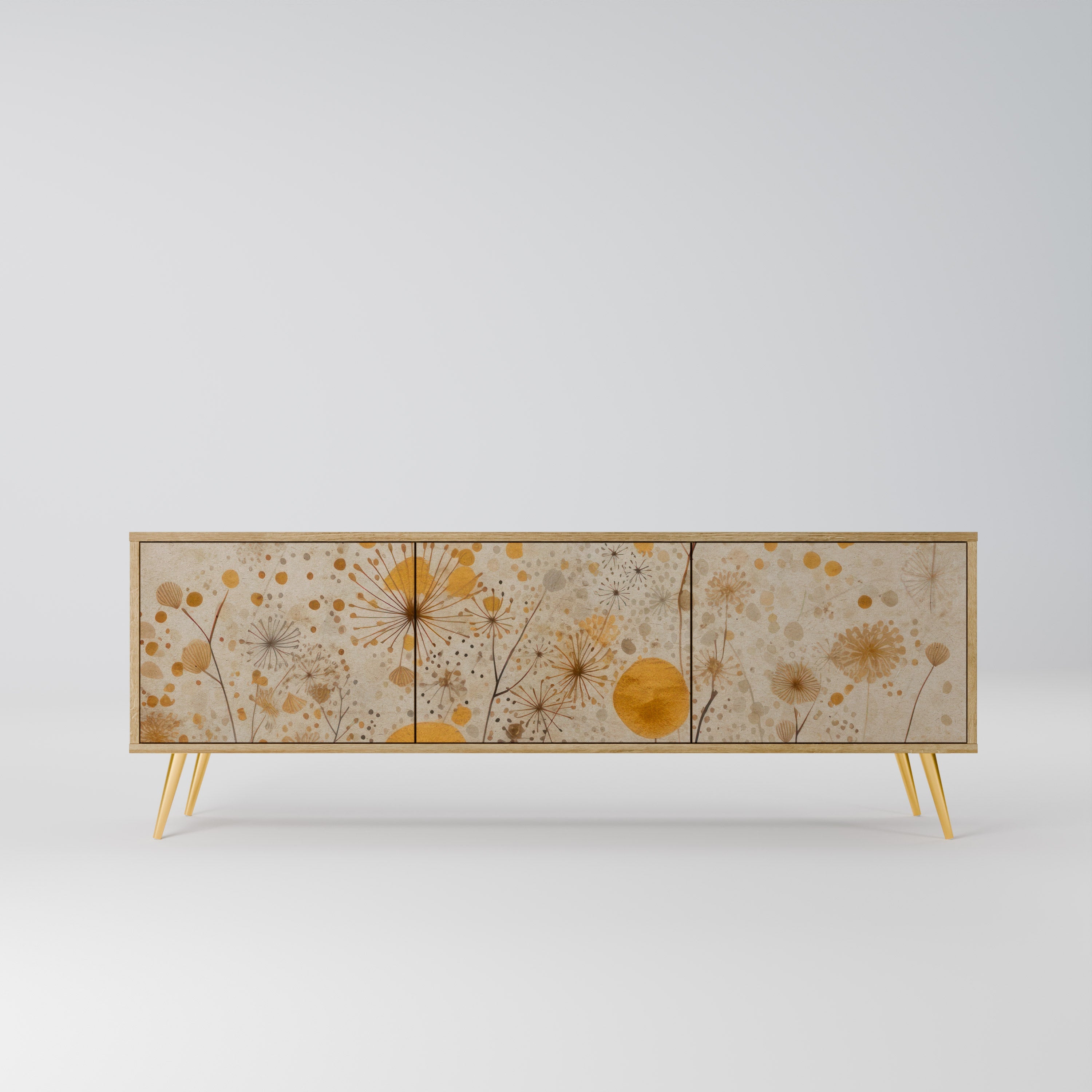 MORNING GLADE TV-Lowboard mit 3 Türen in Eiche-Optik