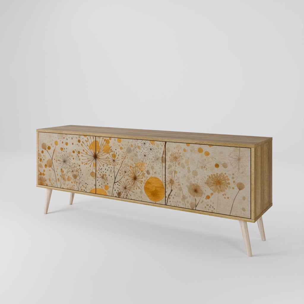 MORNING GLADE TV-Lowboard mit 3 Türen in Eiche-Optik