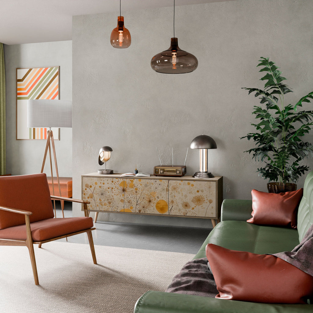 MORNING GLADE TV-Lowboard mit 3 Türen in Eiche-Optik