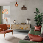 MORNING GLADE TV-Lowboard mit 3 Türen in Eiche-Optik