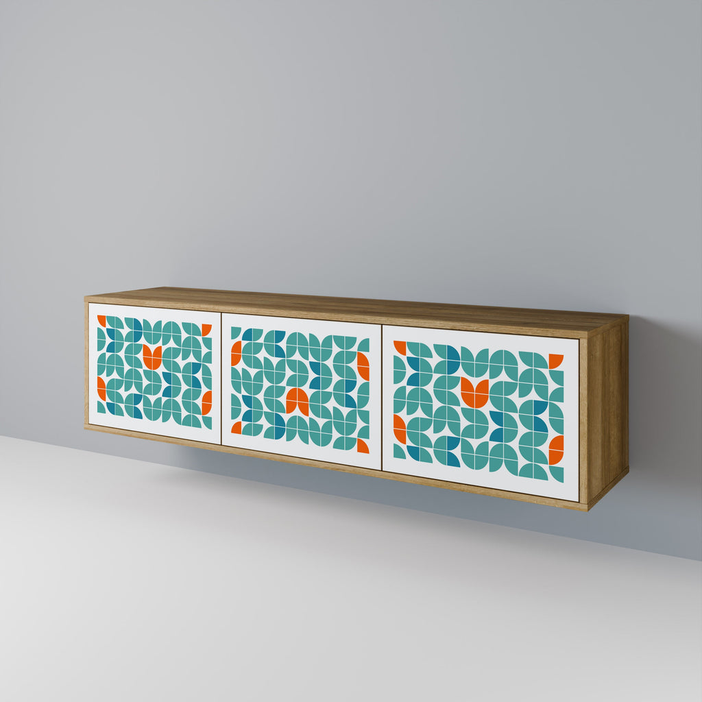 BE THE CHANGE TV-Lowboard mit 3 Türen in Eiche-Optik