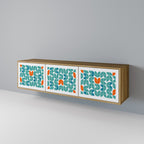 BE THE CHANGE TV-Lowboard mit 3 Türen in Eiche-Optik