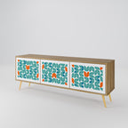 BE THE CHANGE TV-Lowboard mit 3 Türen in Eiche-Optik