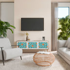 BE THE CHANGE TV-Lowboard mit 3 Türen in Eiche-Optik