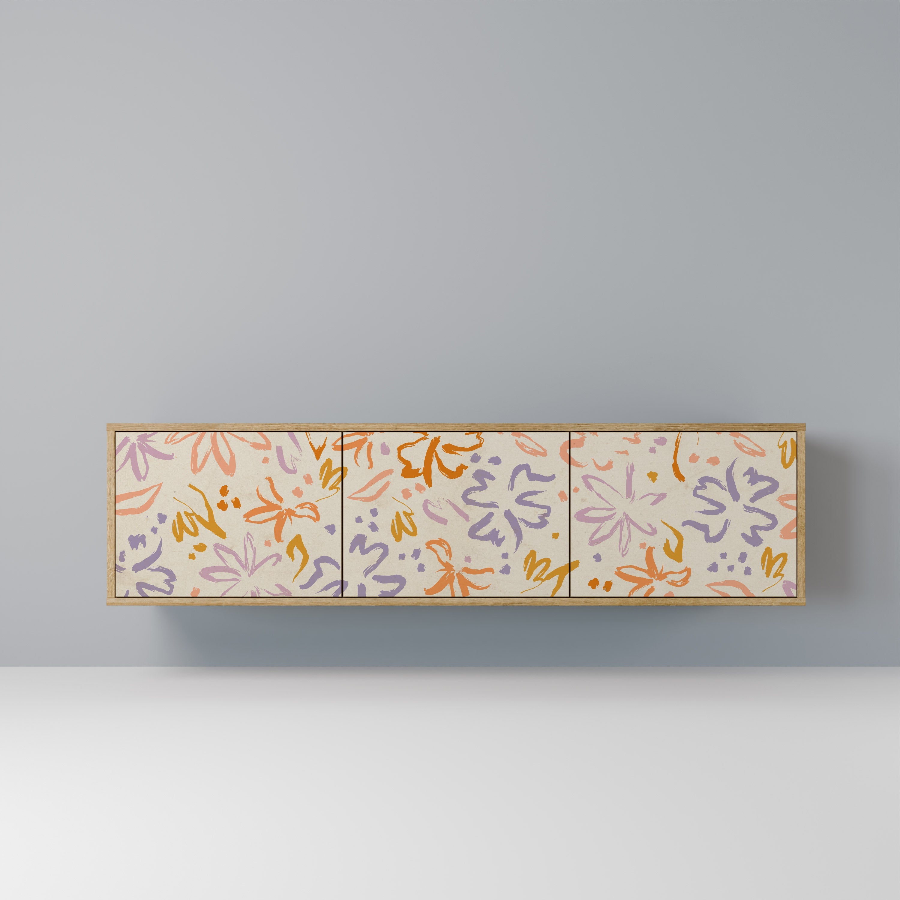 SPRING WHIMSY TV-Lowboard mit 3 Türen in Eiche-Optik