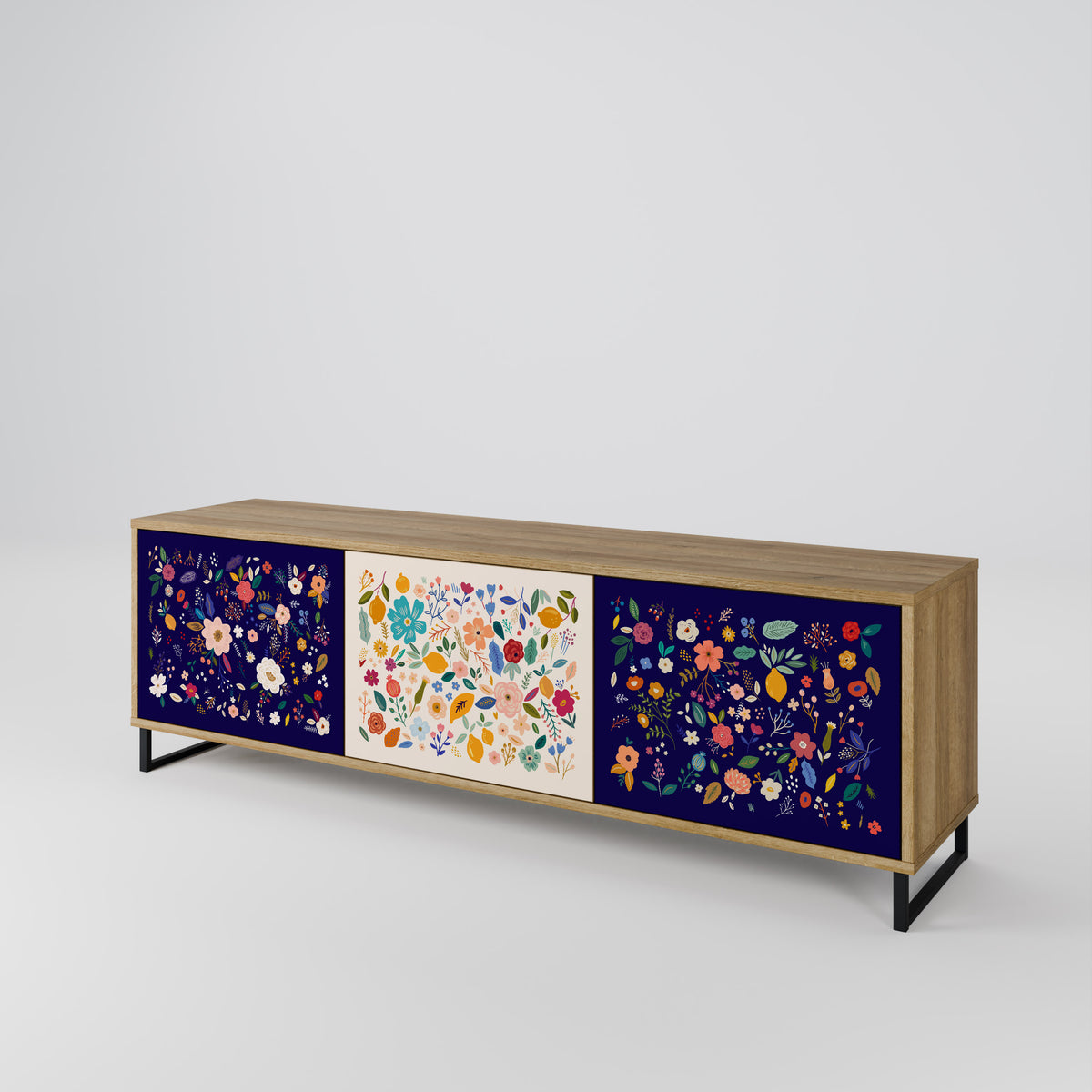 FLORAL COMBINATION 3-türiges TV-Lowboard