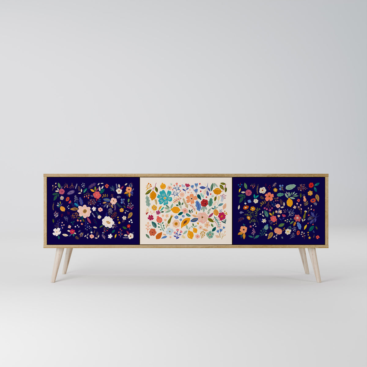 FLORAL COMBINATION 3-türiges TV-Lowboard