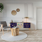 FLORAL COMBINATION TV-Lowboard mit 3 Türen in Eiche-Optik