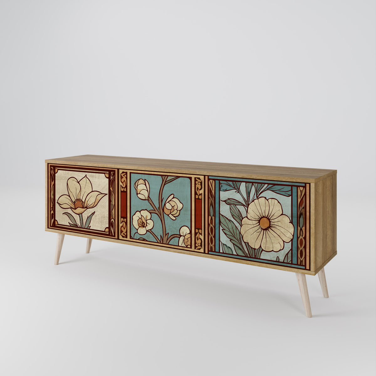 TIMELESS FLORA 3-türiges TV-Lowboard