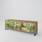 SUCCULENTS KALEIDOSCOPE TV-Lowboard mit 3 Türen in Eiche-Optik