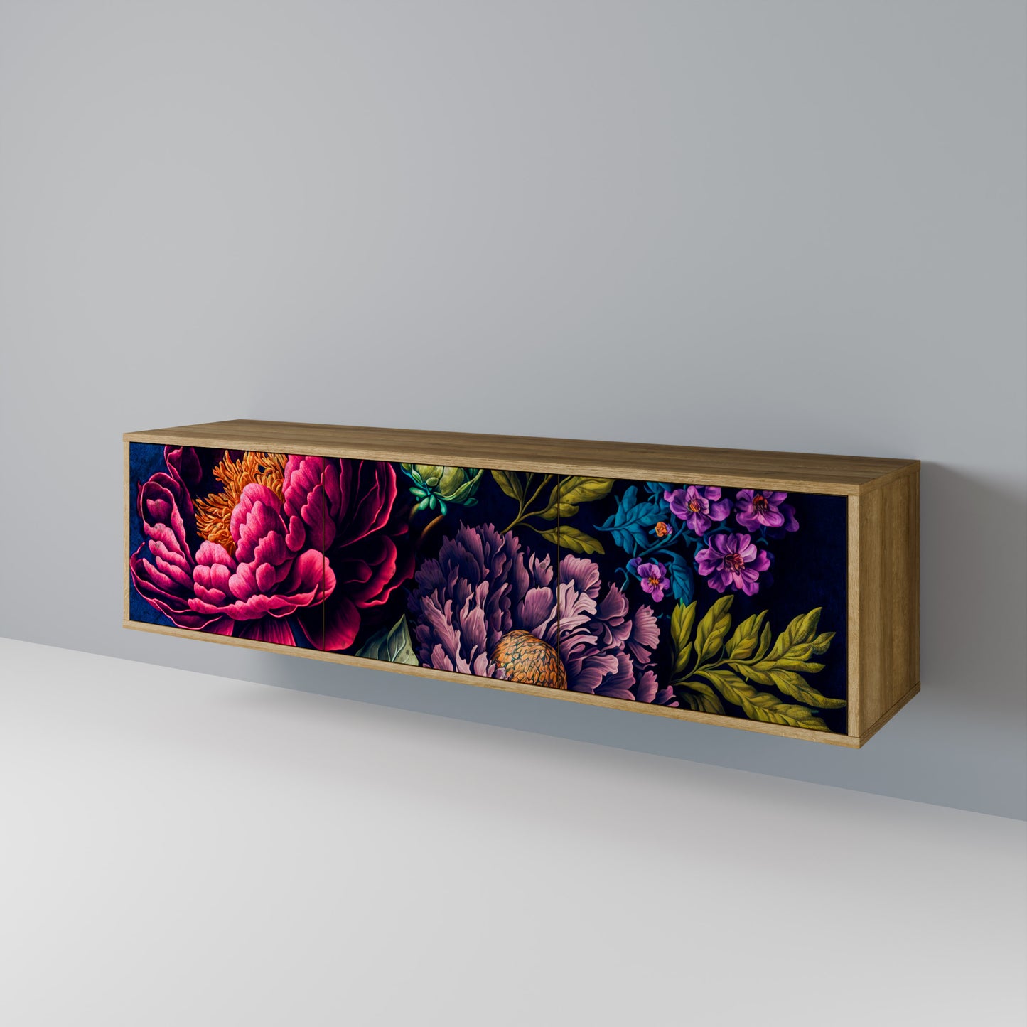 BLOOMING ELEGANCE 3-türiges TV-Lowboard