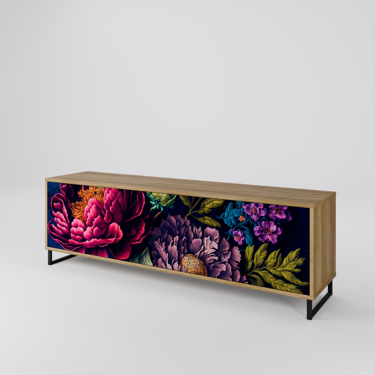 BLOOMING ELEGANCE 3-türiges TV-Lowboard