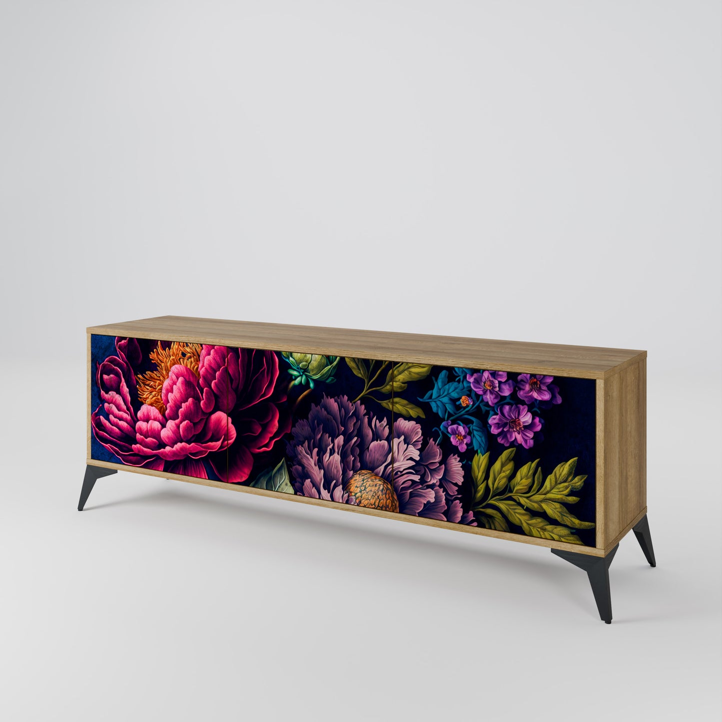 BLOOMING ELEGANCE 3-türiges TV-Lowboard