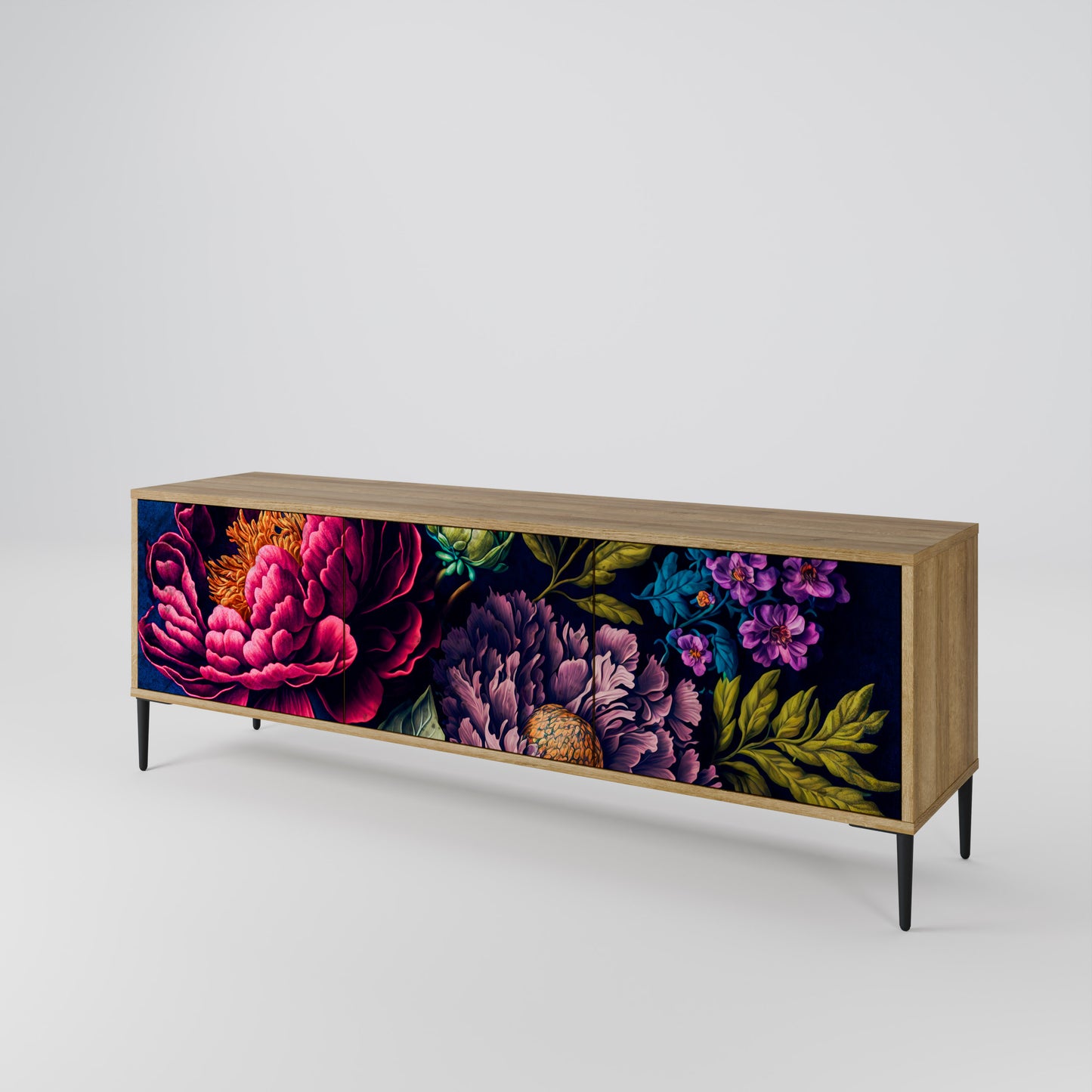 BLOOMING ELEGANCE 3-türiges TV-Lowboard