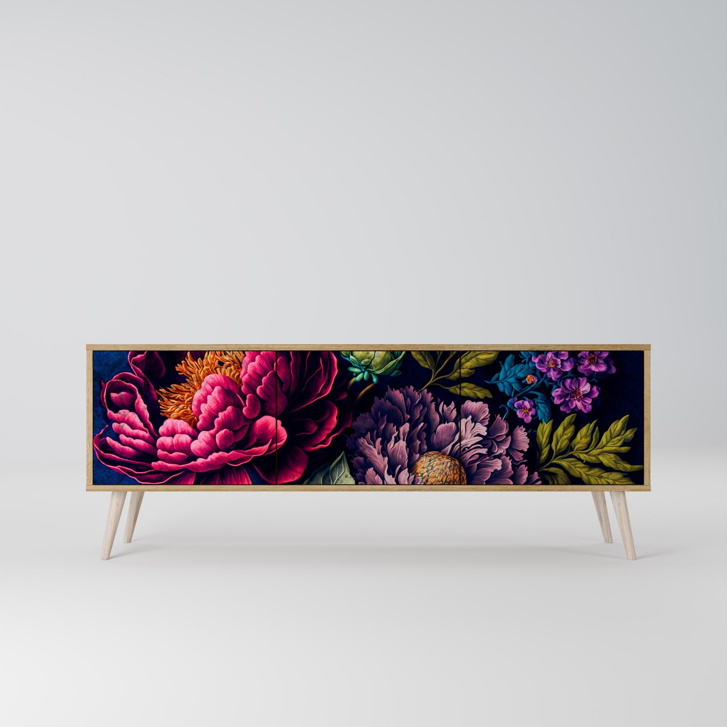 BLOOMING ELEGANCE 3-türiges TV-Lowboard