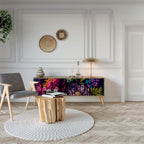 BLOOMING ELEGANCE TV-Lowboard mit 3 Türen in Eiche-Optik