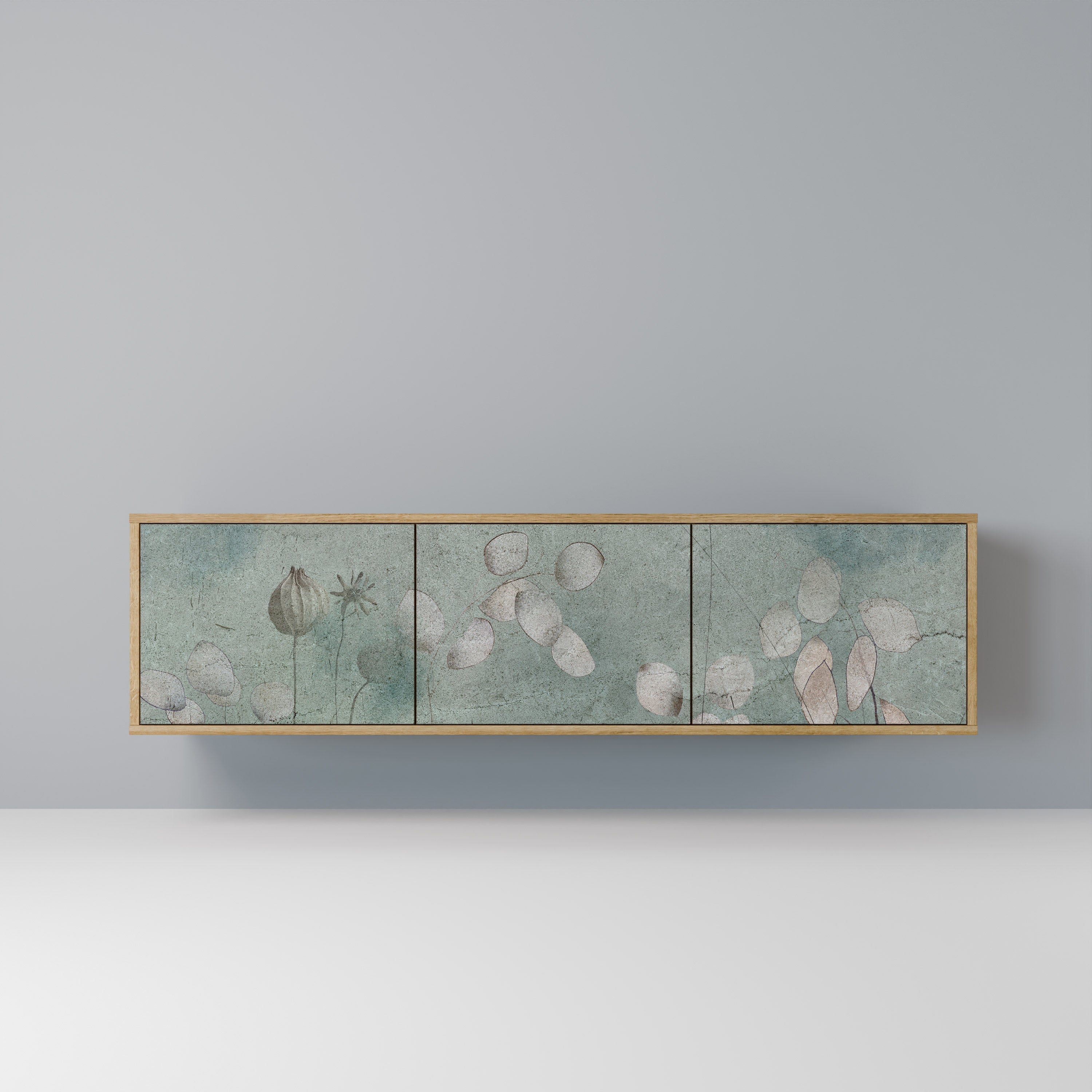 NIGHT LADY TV-Lowboard mit 3 Türen in Eiche-Optik