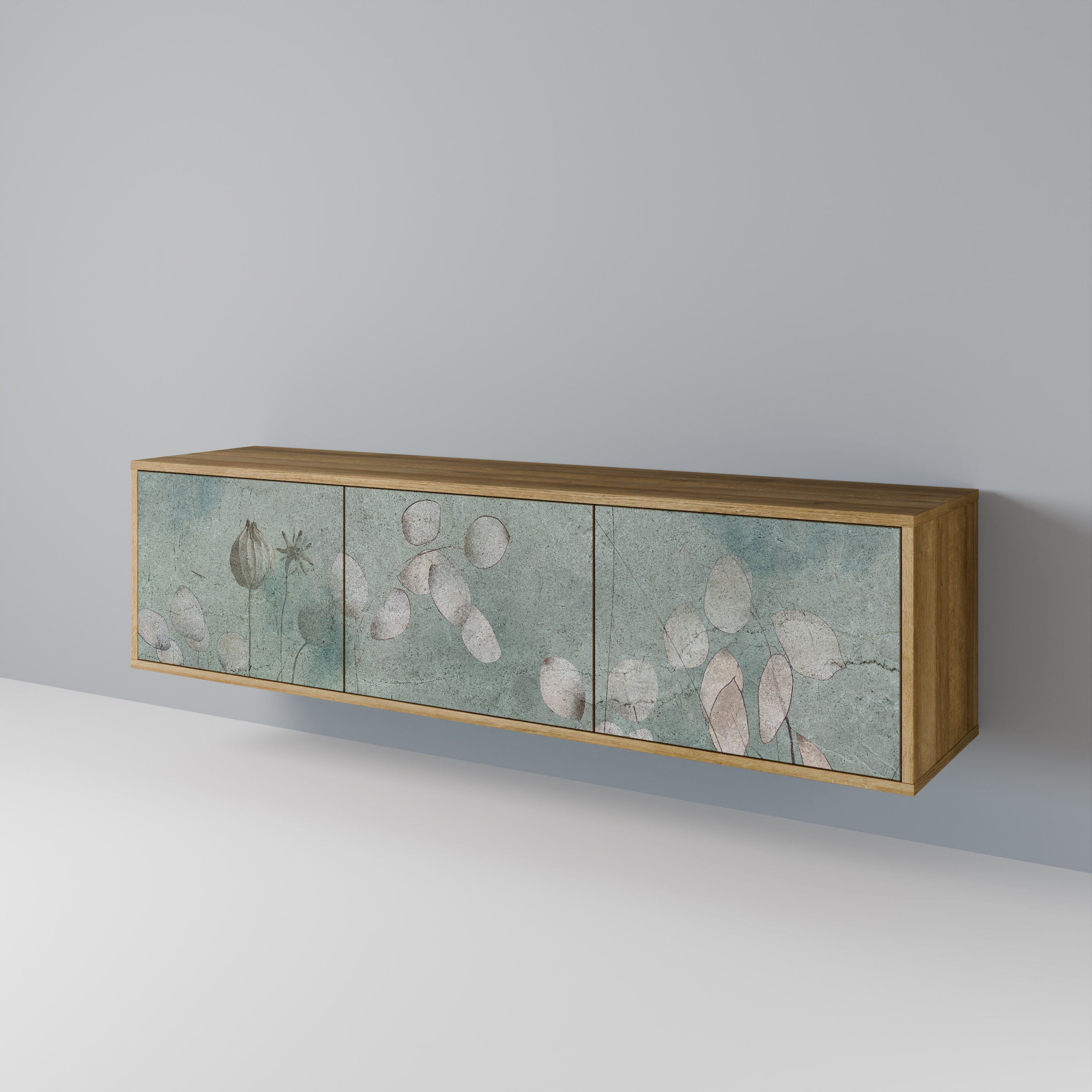 NIGHT LADY TV-Lowboard mit 3 Türen in Eiche-Optik