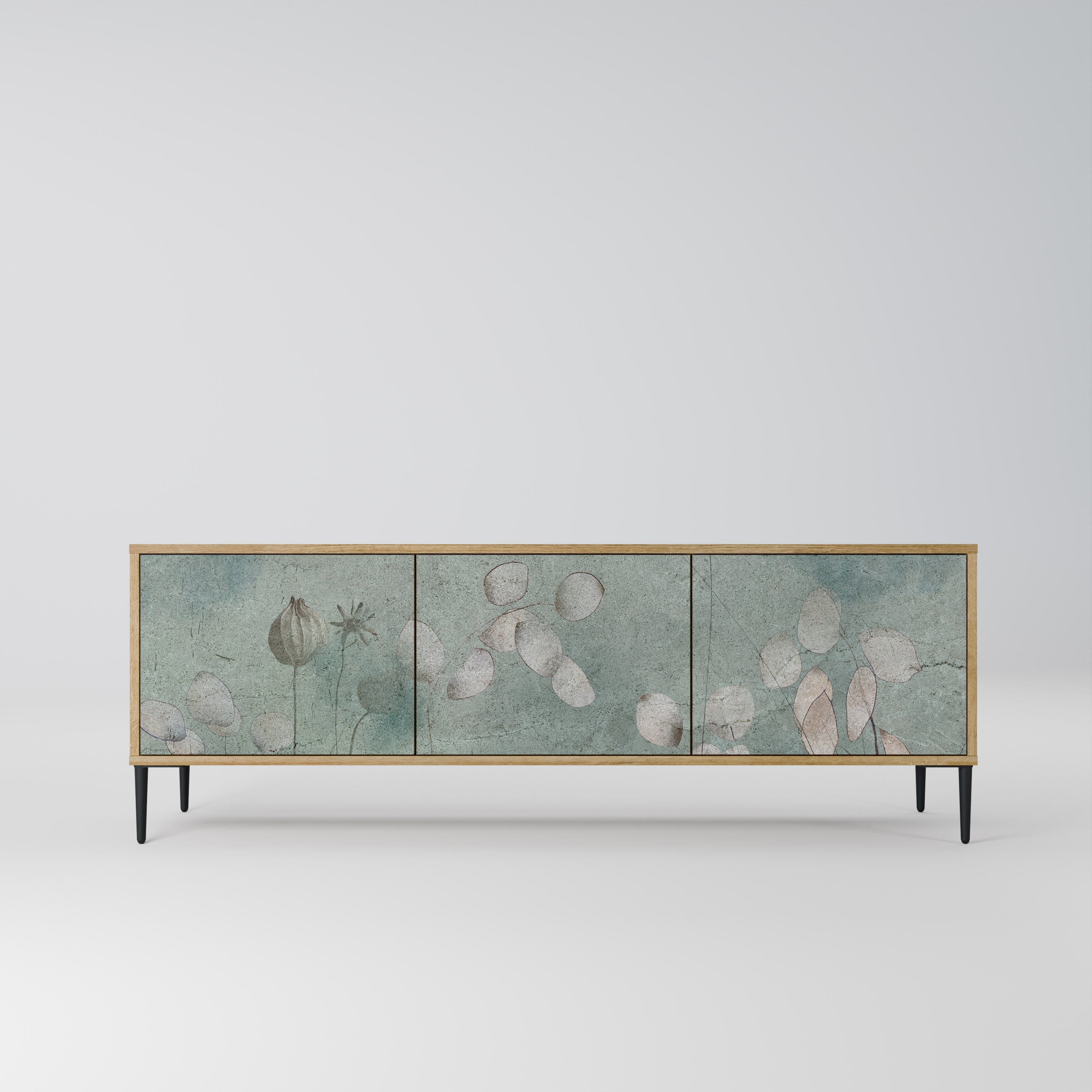 NIGHT LADY TV-Lowboard mit 3 Türen in Eiche-Optik