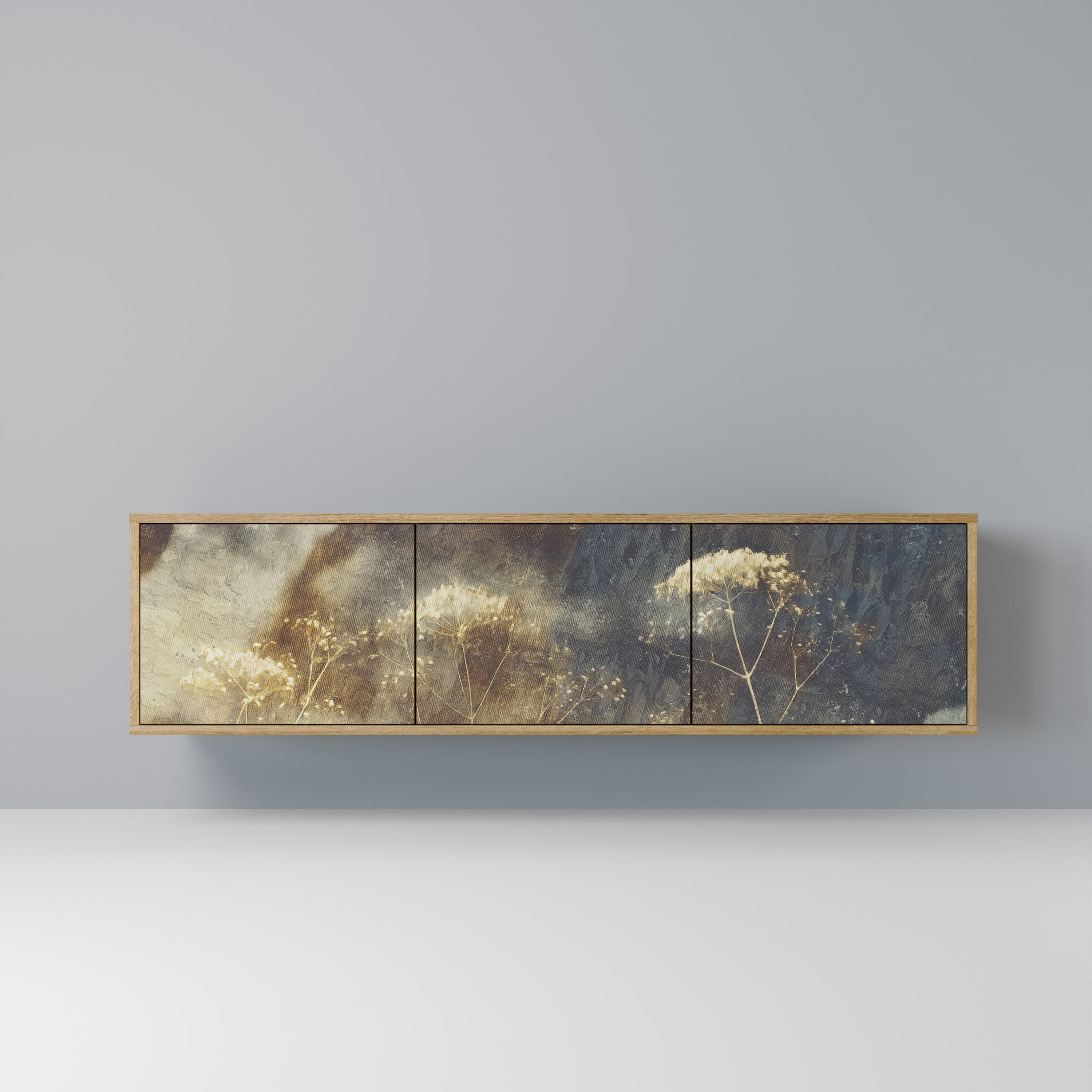 GENTLE POWER TV-Lowboard mit 3 Türen in Eiche-Optik