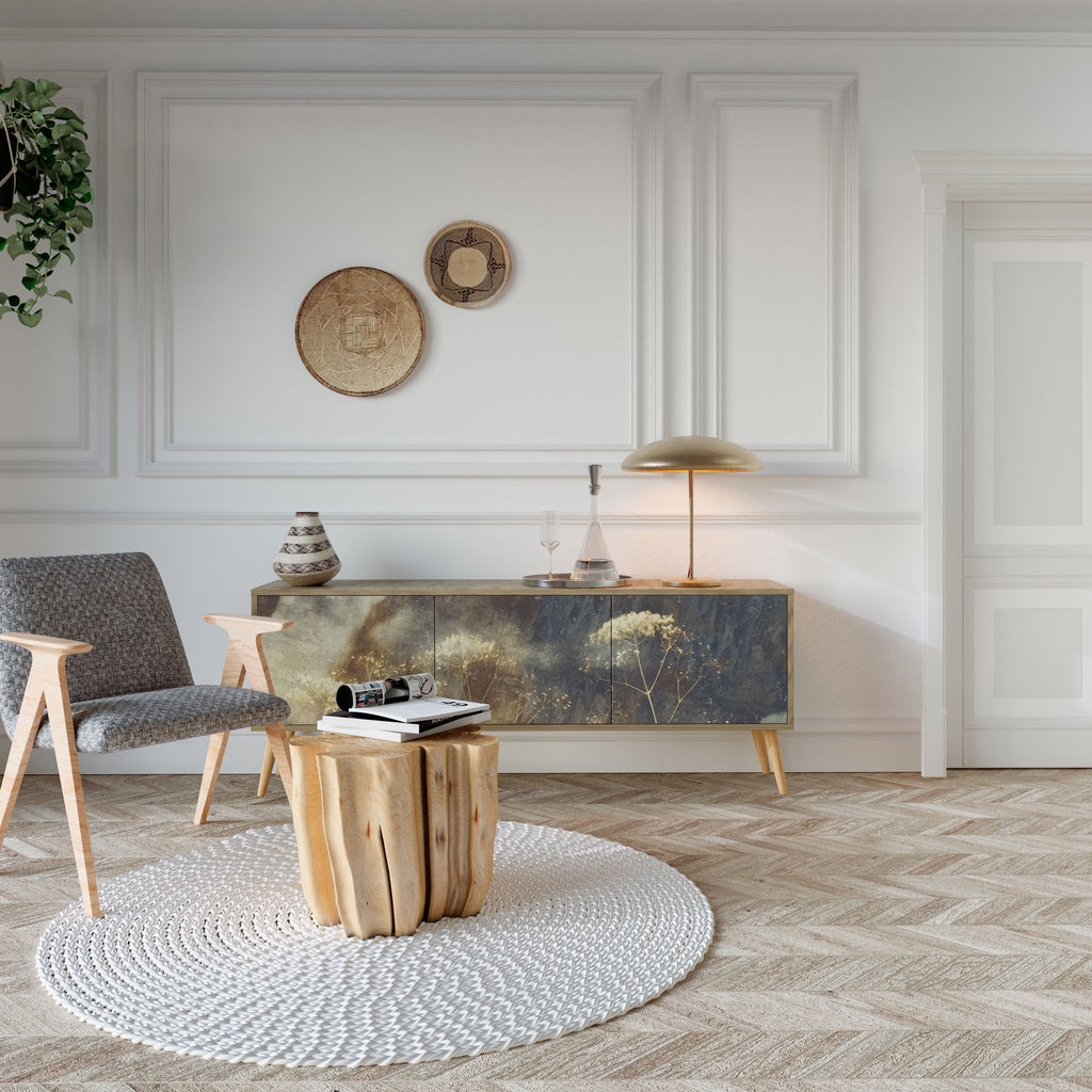 GENTLE POWER TV-Lowboard mit 3 Türen in Eiche-Optik