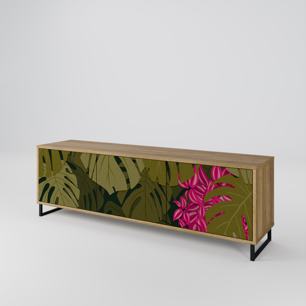 TROPICAL BEAUTY 3-türiges TV-Lowboard