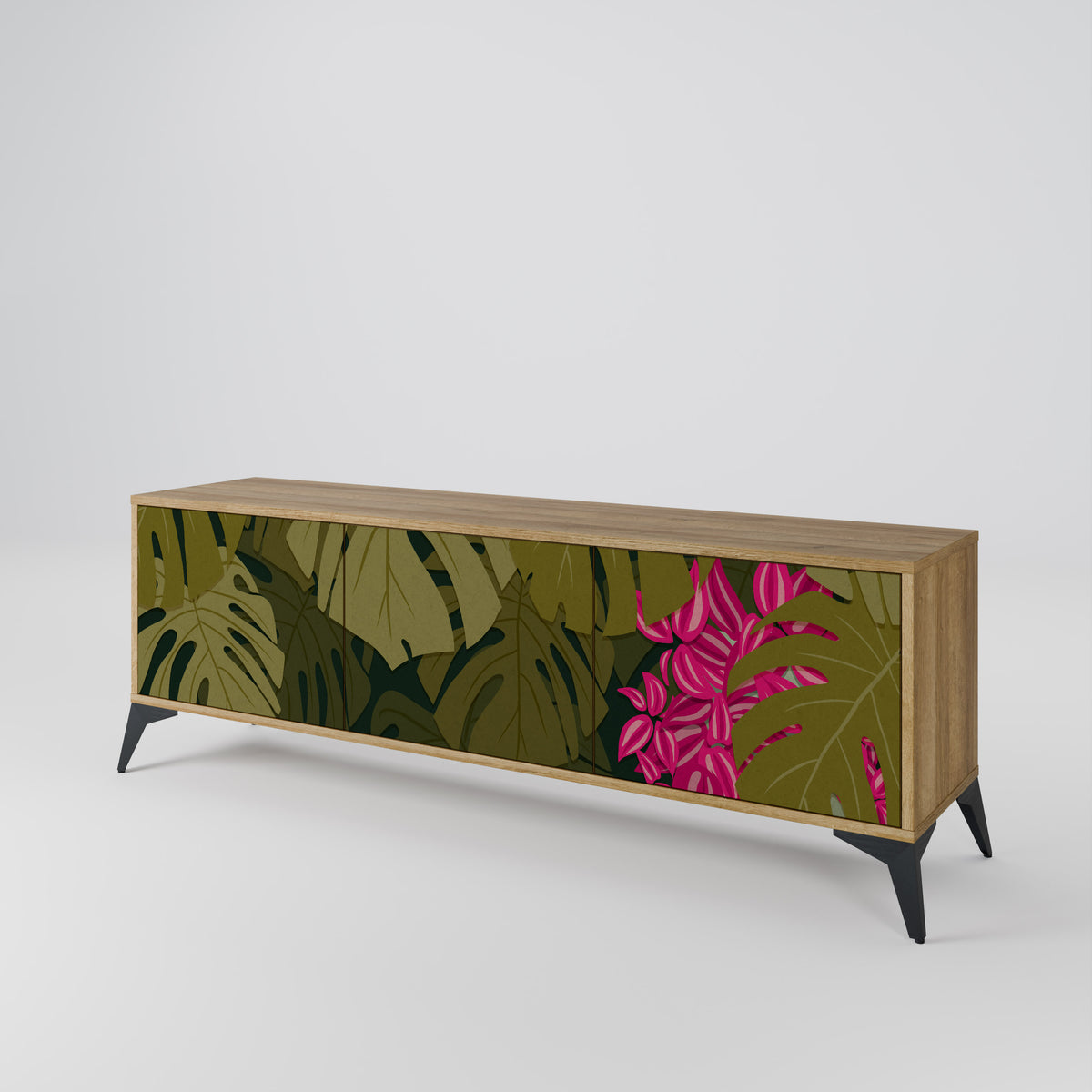 TROPICAL BEAUTY 3-türiges TV-Lowboard