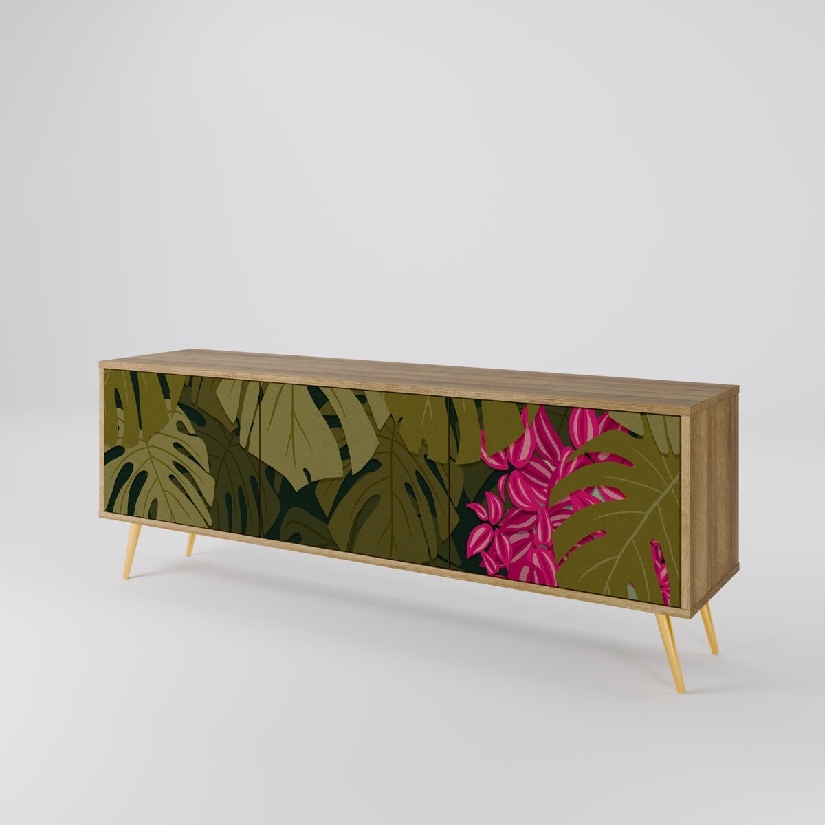 TROPICAL BEAUTY 3-türiges TV-Lowboard