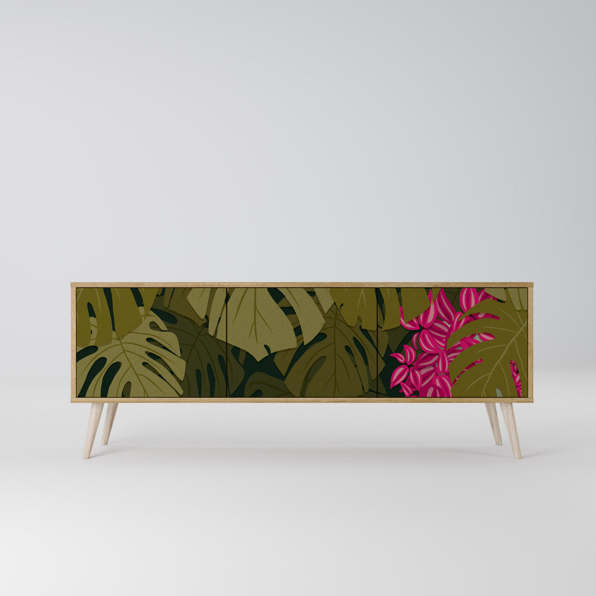 TROPICAL BEAUTY 3-türiges TV-Lowboard