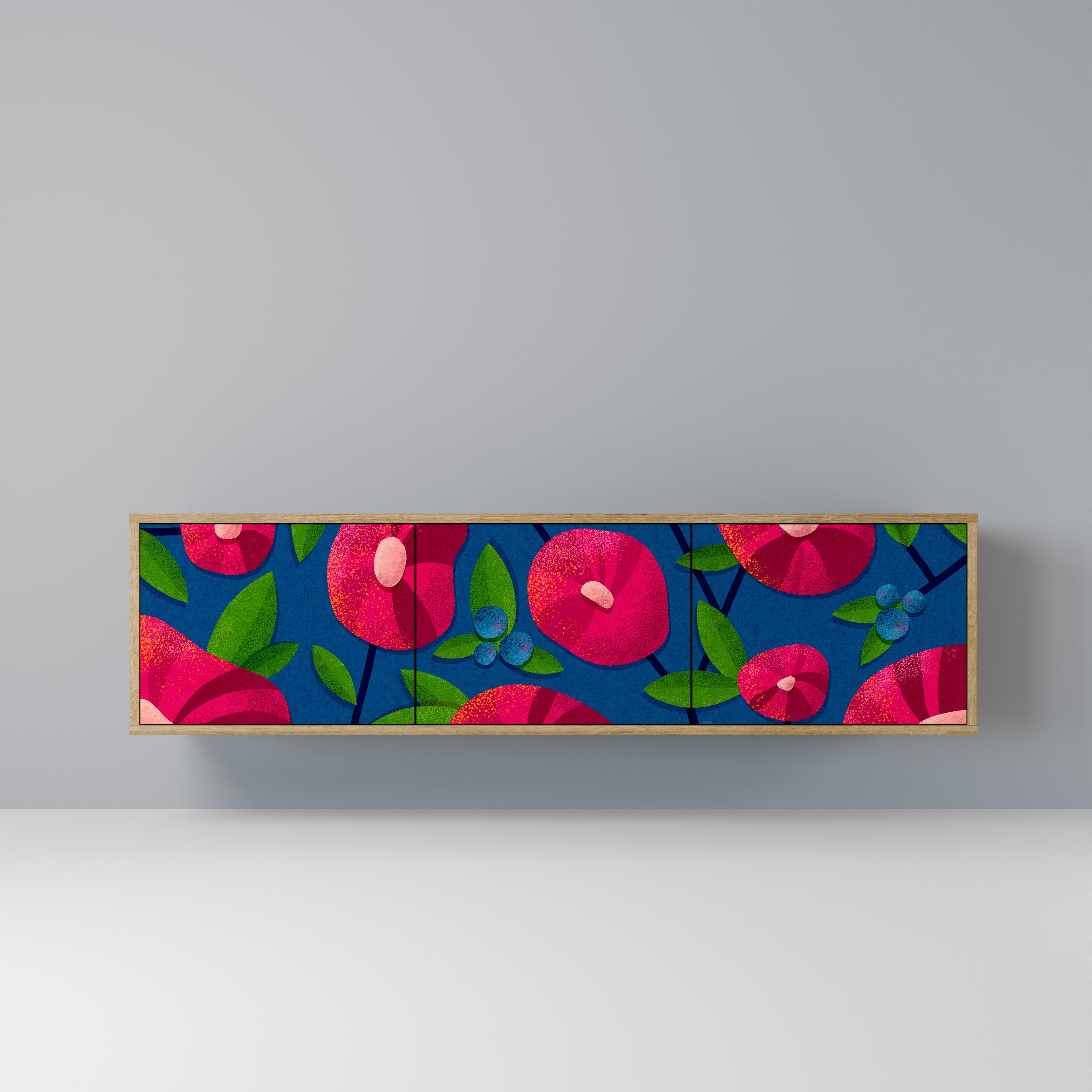 SPRING THOUGHTS TV-Lowboard mit 3 Türen in Eiche-Optik