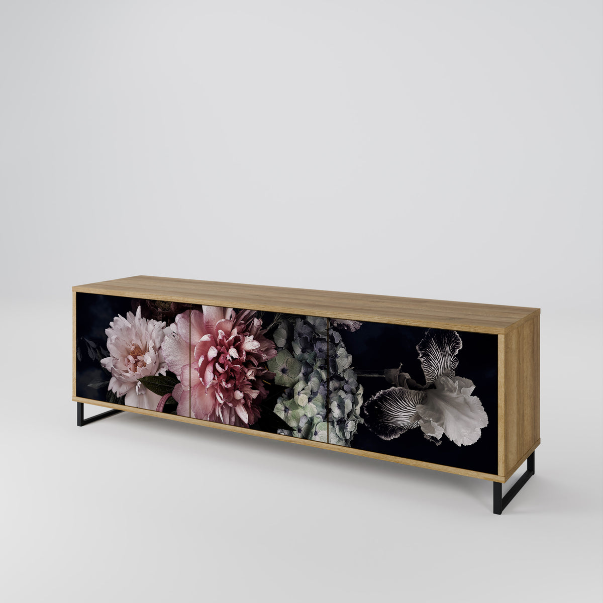 PURE BLOSSOM 3-türiges TV-Lowboard