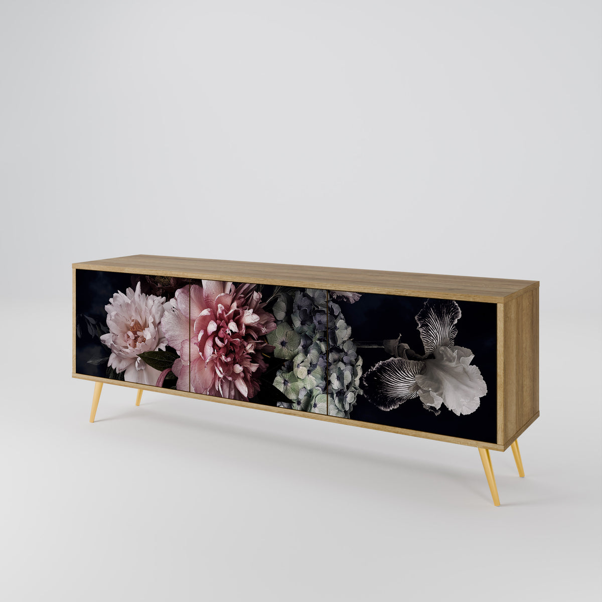 PURE BLOSSOM 3-türiges TV-Lowboard