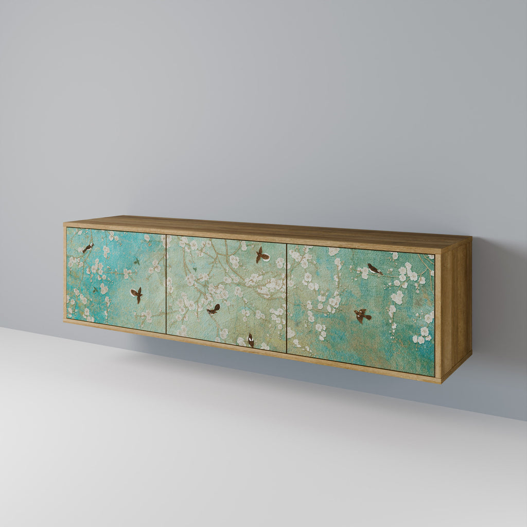 BLOOMING CHARM TV-Lowboard mit 3 Türen in Eiche-Optik