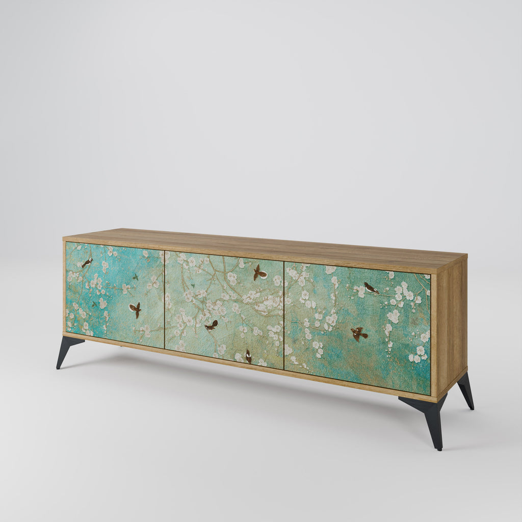 BLOOMING CHARM TV-Lowboard mit 3 Türen in Eiche-Optik