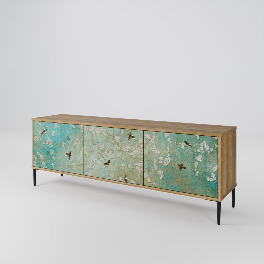 BLOOMING CHARM TV-Lowboard mit 3 Türen in Eiche-Optik
