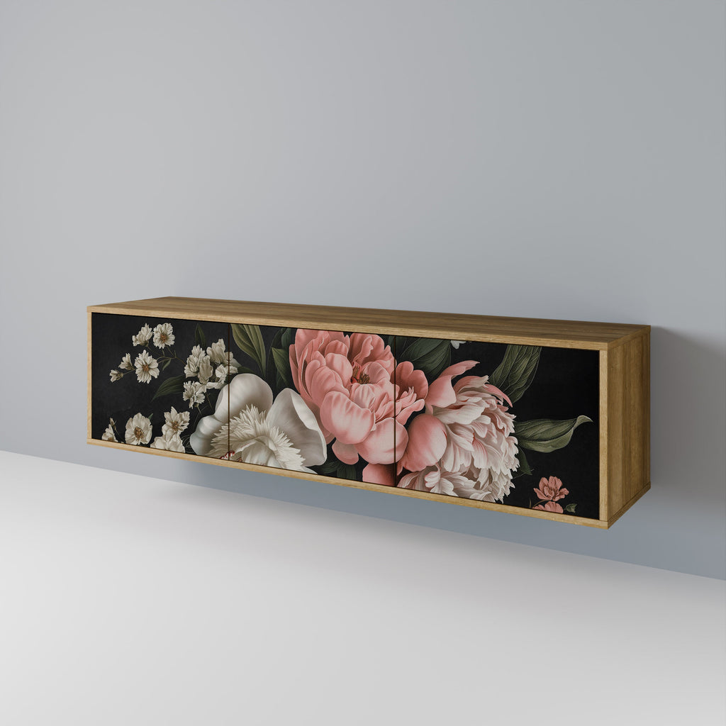 LUSH ELEGANCE TV-Lowboard mit 3 Türen in Eiche-Optik