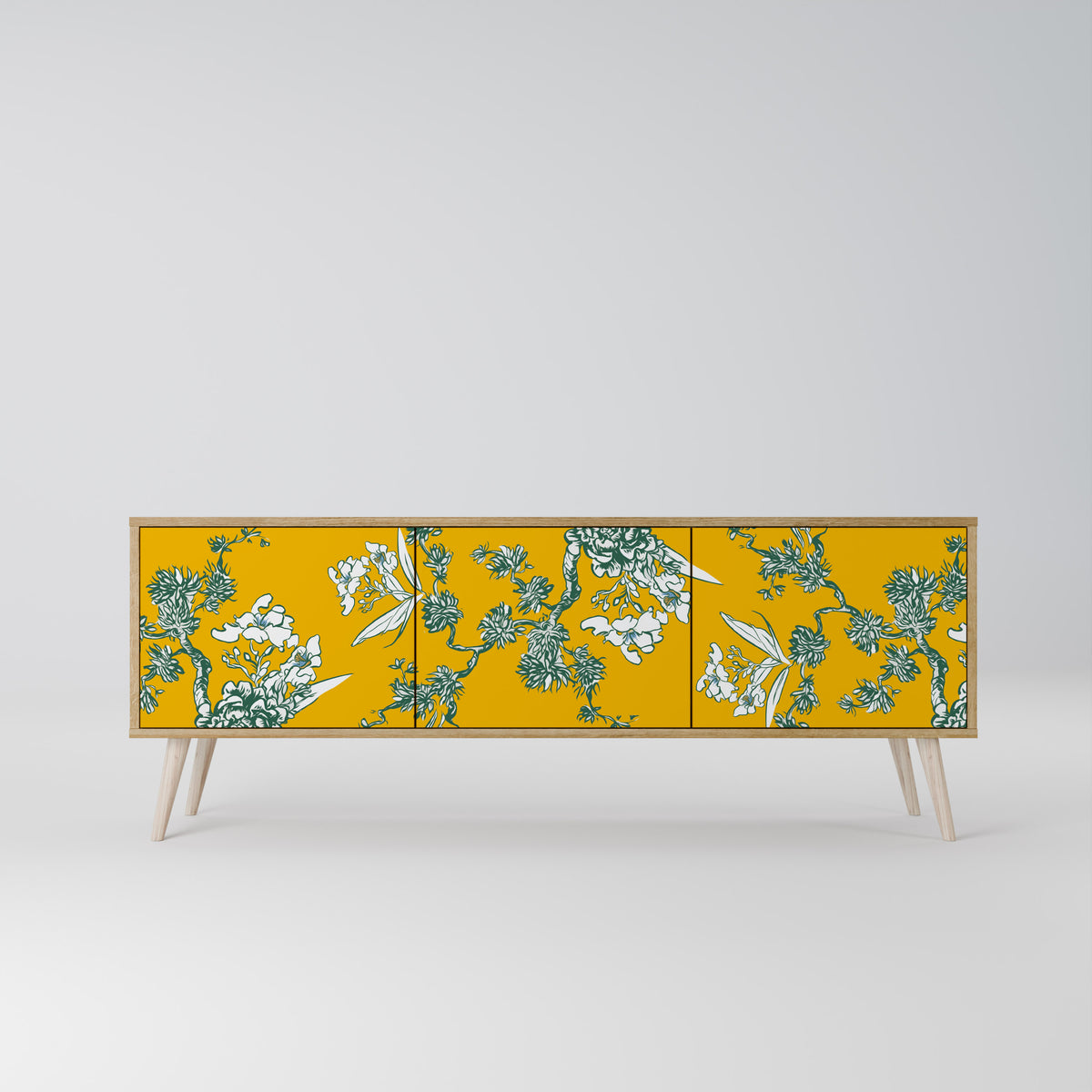 YELLOW CHINOISERIE 3-türiges TV-Lowboard