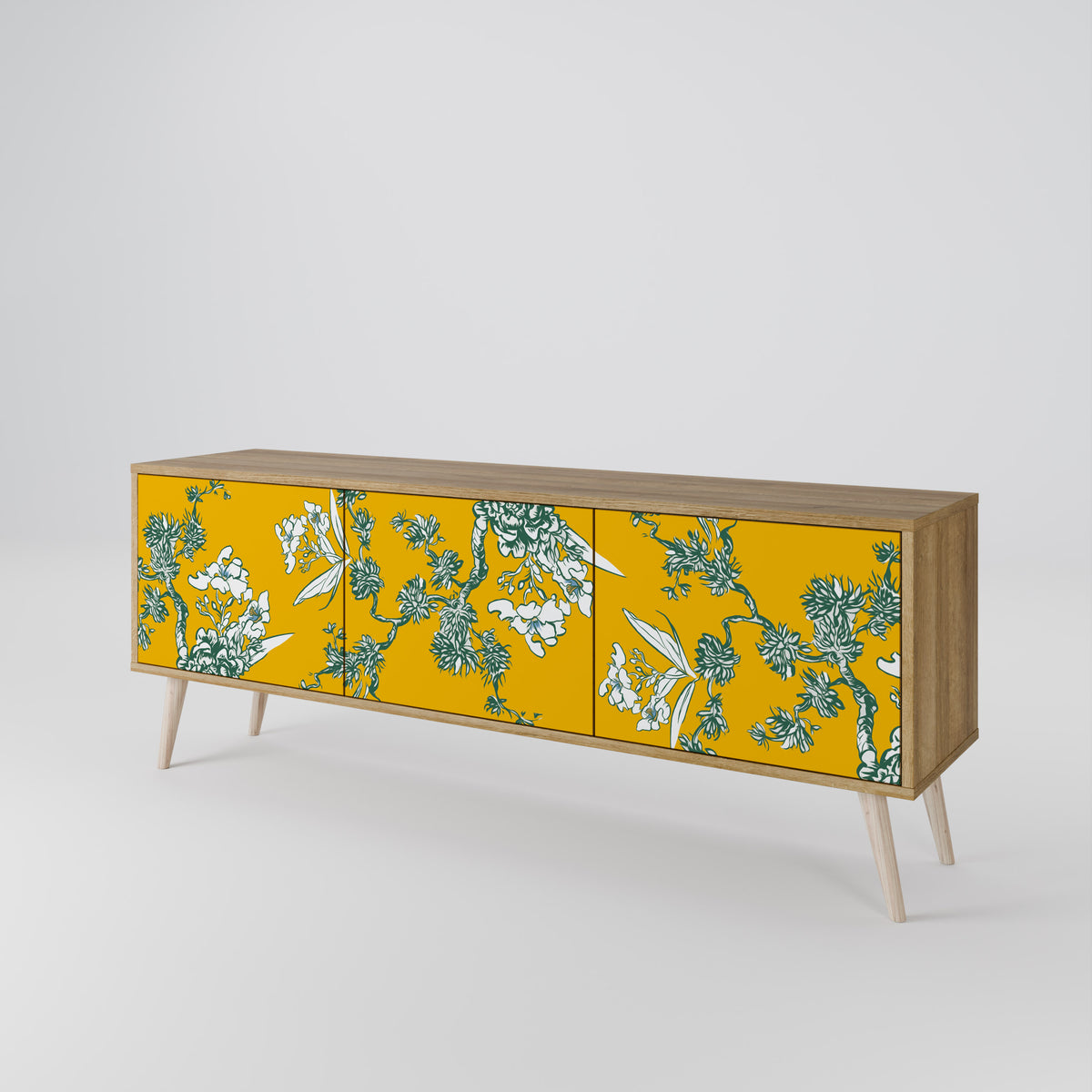 YELLOW CHINOISERIE 3-türiges TV-Lowboard