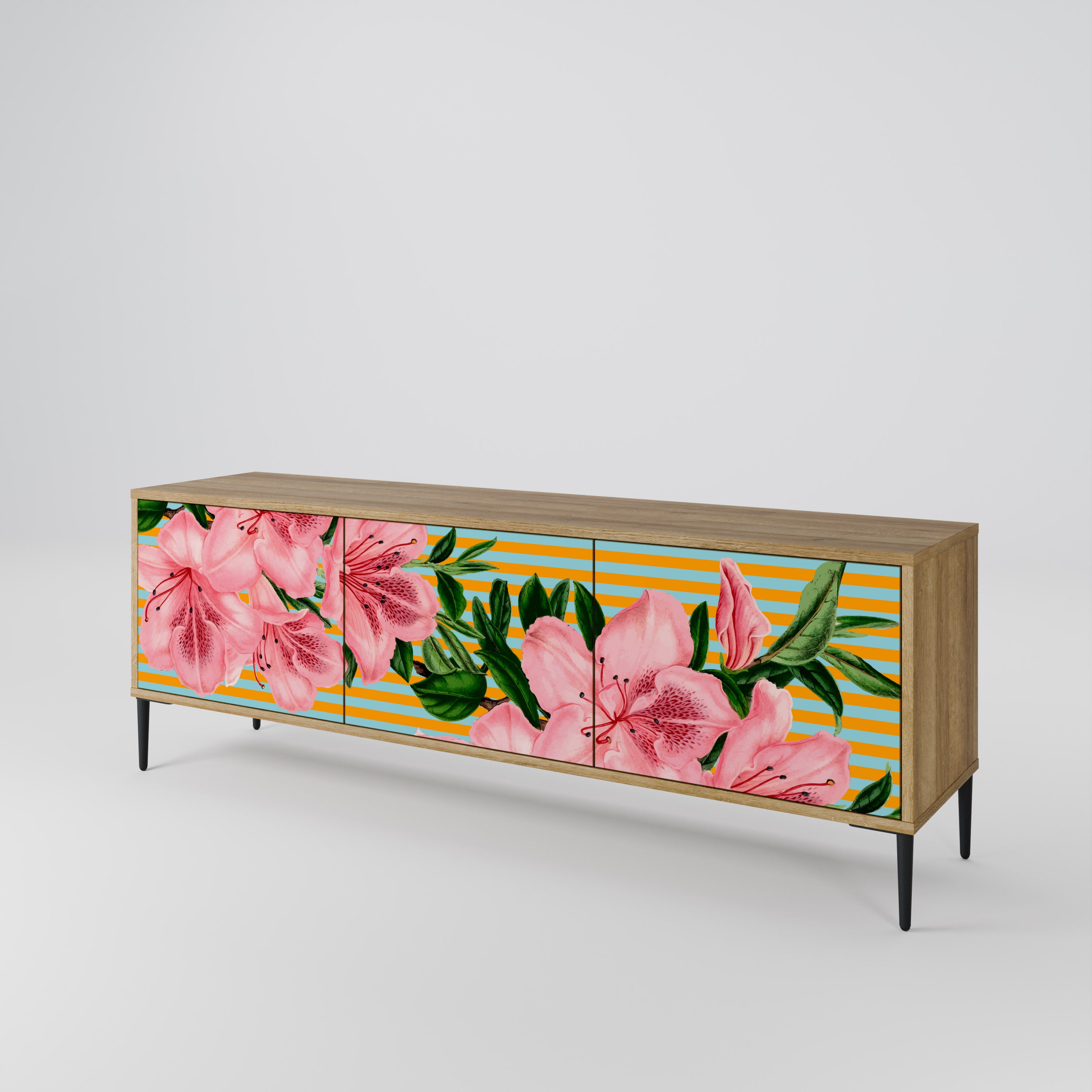 FRAGILE BEAUTY 3-Door TV Cabinet